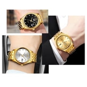 CHENXI Brand Men's Golden Wristwatches Business Analogue Quartz Watch Men Fashion Luxury Stainless Steel Waterproof Clock