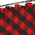 thumbnail image 3 of Red Black Checkerboard Checkered Pattern Shower Curtain 72"x72" ,Bathroom Decorative Shower Curtains Set with 12 Hooks,Modern Waterproof Washable Shower Curtain, 3 of 6