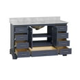 thumbnail image 2 of Harper 60" Single Bathroom Vanity with Marine Gray and Carrara Marble Top, 2 of 7
