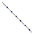 thumbnail image 5 of 14K White Gold Diamond and Sapphire Bracelet, 5 of 5