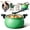 Green, variant on Multifunctional Large Capacity Non-stick Pressure Cooker, 8 Qt Micro Pressure Cooker with Visible Transparent Glass Cover, Anti-Scalding Handle for Culinary Styles (Orange)