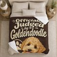 thumbnail image 5 of autumn celebration Goldendoodle Dog Owner Autumn, Playful Pet Portrait Pattern, Warm Flannel Blanket for Living Room and Reading Nook, Dog Lovers autumn celebration Gift, Pet Lover Home Decor, 5 of 9