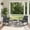 Medium Gray, variant on WWR Rocking Patio Bistro Sets 3 Piece - All-Weather - Conversation Furniture Set, Wicker Rattan Outdoor Front Porch Chair for Balcony, Porch, Garden, Backyard, Poolside