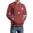 thumbnail image 5 of Christmas Snowflake Deer Men's Women New Sweatshirt Hoodie Men's Plus Size Sweatshirt Hooded Sweatshirt 3d Printed Street Men's Cloth, 5 of 6
