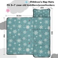 thumbnail image 5 of Blue Christmas Snowflake and Star Pattern Toddler Nap Mats for Kids Preschool,59"x22" Sleeping Mat Bag or Kids,Toddler Sleeping Bag,Toddler Nap Mat or Daycare, 5 of 6