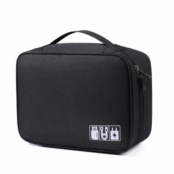 Portable Electronic Organizer Travel Cable Storage Bag Cord Case Accessories