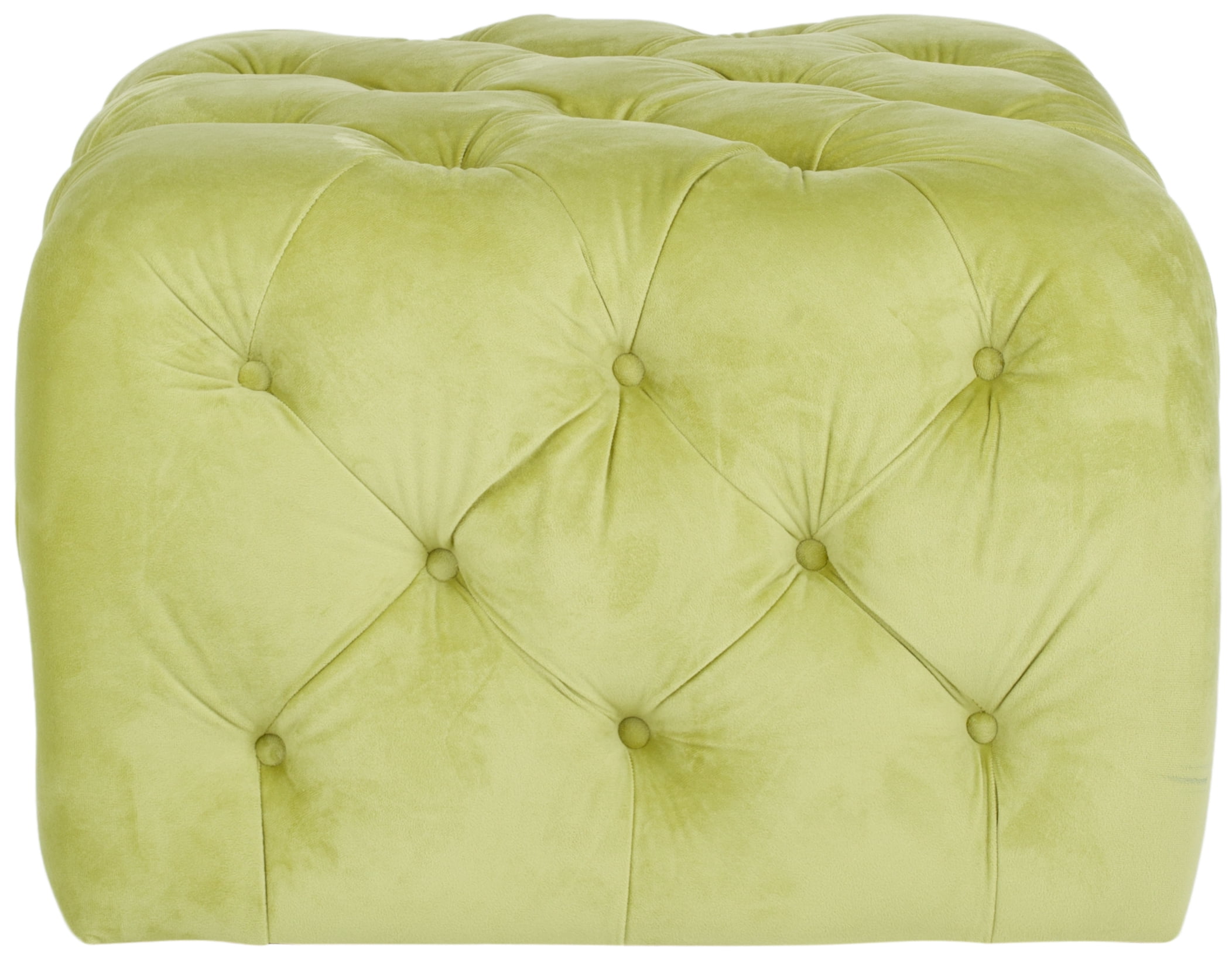 Safavieh Kenan Modern Glam Solid Tufted Ottoman