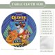 thumbnail image 2 of Oliver y su pandilla-theme Fitted Round Tablecloths Elastic Edged Table Covers Waterproof Table Cloth for Kitchen Holiday Party Tables Decor 150cm, 2 of 6