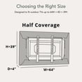 thumbnail image 3 of Covermates Outdoor TV Cover - Fits 70"-73" TVs, Water Resistant, Rip-Resistant, Open Back, 3 of 9