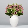 thumbnail image 4 of JHyouerji Artificial Flowers 15 Heads Faux Bouquet Florals Arrangements Decor for Farmhouse Home Wedding Table Centerpiece, Fake Plastic Flower for Vase Decoration, 4 of 7