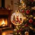 thumbnail image 4 of Light Up Animal Christmas Ball Ornament for Tree Decor, Glowing Christmas Balls Ornament with Mini Fox & LED Warm Lights, Clear Winter Scene Balls for Mantel Window, Holiday Keepsake, 4 of 7