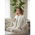 thumbnail image 3 of Barefoot Dreams Cozychic Lite Island Wrap Women's Draped Open Front Cardigan, 3 of 5