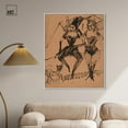 thumbnail image 3 of Two Dancers with a Cat Canvas Vintage Figurative by Art Remedy, White Frame, 36" x 45", 3 of 7