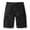 Black01, variant on Dwelliawo Mens Elastic Waist Cargo Shorts Quick Dry Lightweight Relaxed Fit Outdoor Pants Elastic Waist Solid Summer Shorts with Pockets Short Pants Black XL
