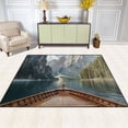 thumbnail image 2 of Yayeee Area Rugs for Living Room 5.2'x4' Indoor Non Slip Washable Bedroom Carpet, Wooden Boat, 2 of 5