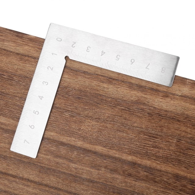 Jauge d'Angle Droit en Acier Inoxydable, Règle à 90 Degrés, pour Mesure d'Angle de Charpentier