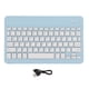 thumbnail image 1 of Función de pantalla de bloqueo de teclado inalámbrico Conexión estable portátil pequeña Batería de larga duración Mini teclado inalámbrico para PCAzul, 1 of 8