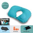 thumbnail image 4 of Almohada de prensa automática con flocado de PVC, almohada inflable en forma de U para viajes al aire libre, protección para el cuello, portátil, 4 of 4