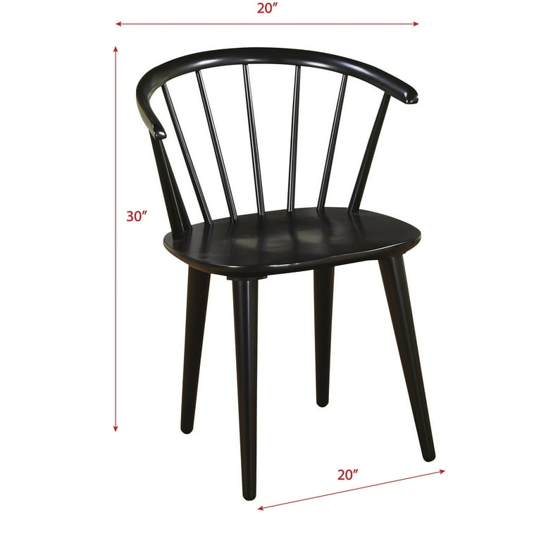 【SISANDI】 MIES CLASSIC midnight black 2 TMS Florence Indoor Dining Chair, Set of 2, Black - Walmart.com