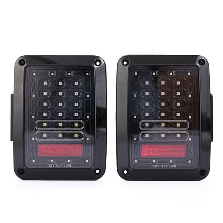 - Jaxpety 2X LED Rear Tail Light Brake Turn Signal Reverse For 07-17 Jeep Wrangler JK USA