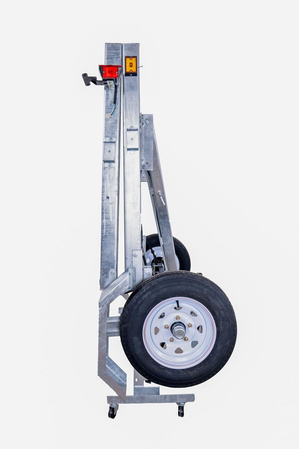 DK2 4 ft. x 8 ft. Single Axle Galvanized Folding Utility Trailer