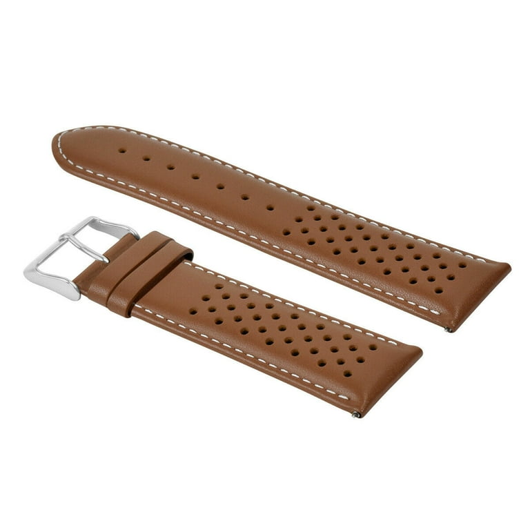 20MM FOR TAG HEUER CARRERA PERFORATED LEATHER STRAP WATCHBAND