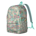 thumbnail image 2 of Golden Retriever Dog and Flowers Backpack for School,Cute School Bag,Schoolbag with Adjustable Shoulder Straps & Padded Back,15.7"x11.8"x5.5", 2 of 5