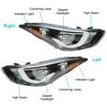 thumbnail image 2 of Headlight Assembly Replacement For 2014 2015 2016 Hyundai Elantra, Front Right Side, 2 of 8
