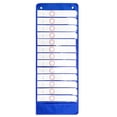 thumbnail image 1 of EIMELI Classroom Pocket Chart 14 Pockets Hanging File Organizer Daily Schedule Hanging Bag Strong Schedule Planner Wall Hanger Hanging Literature Paper Holder, 1 of 9