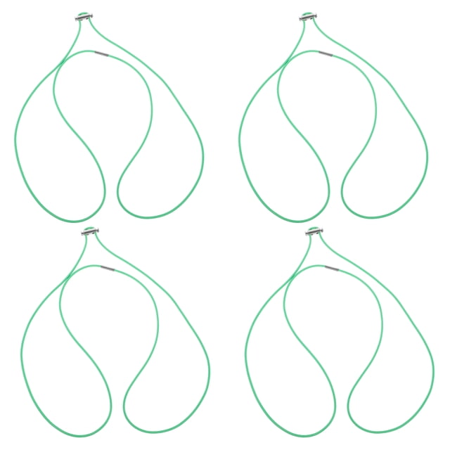 LOLIPPYY 4pcs Garbage Bag Fixed Band Green Rubber Band Hold Bag Firmly General Purpose Home Use
