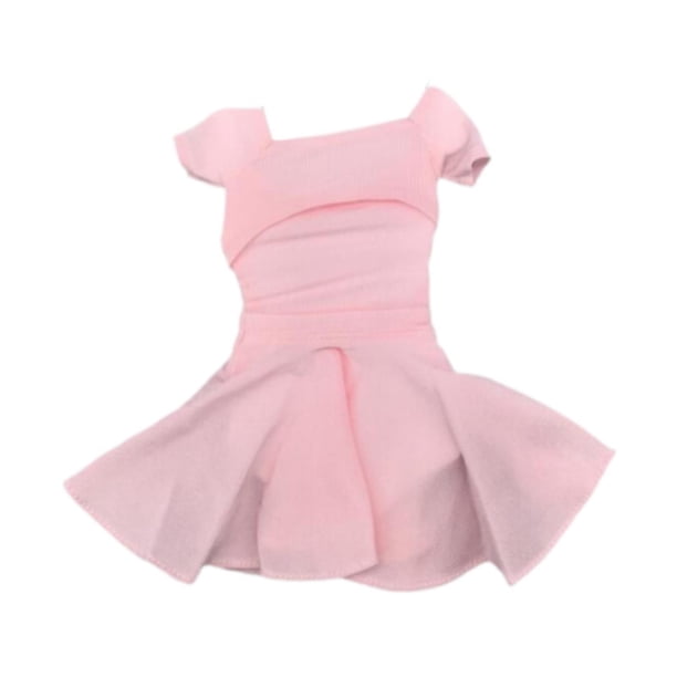 Figura femenina a escala 1/6, traje de falda plisada, disfraz elegante de moda. rosa