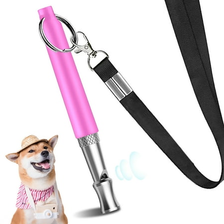 Howan Dog Whistle Adjustable Pitch for Stop Barking Recall.Training- Professional.Dogs Training Whistles  Tool for with Free.Black.StrapLanyard