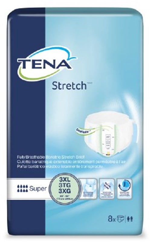 Tena Disposable Adult Diapers 3XL XXXL, Case/32, Waists 64 - 95 in
