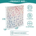 thumbnail image 5 of Flowers Or Leaves 3 Ring Binders 1.5 inch Hardcover File Folders with Interior Pockets A4 Size Organizer for School Office Hospital, 5 of 8