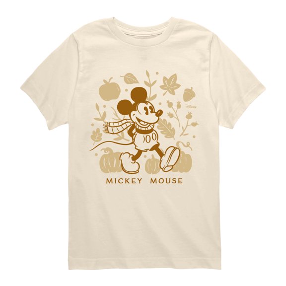 Disney - Classic Mickey Fall - Youth Boys Short Sleeve Graphic T-Shirt
