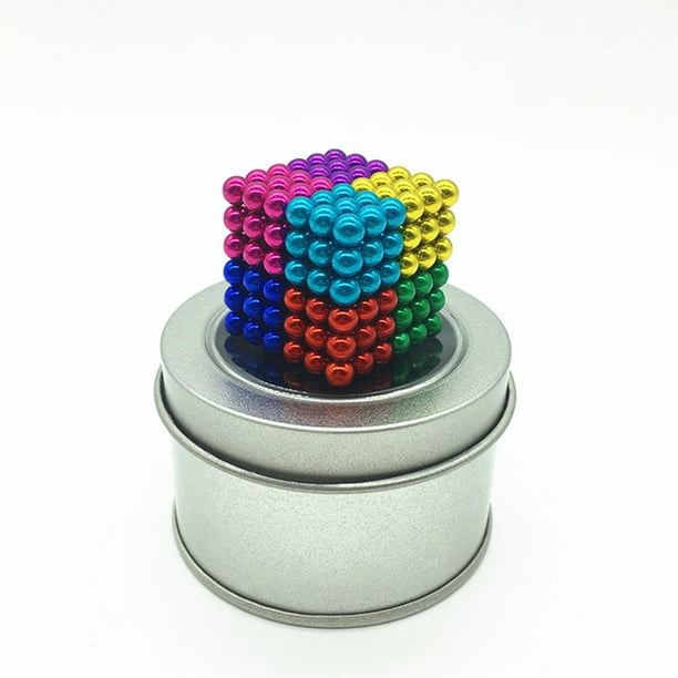 216Pcs Magnet Ball Fidget Toy DIY Educational Stress Relief Colorful Magnetic Ball Beads with Iron Box 5mm Walmart