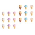 thumbnail image 4 of 3 Ensembles Mini Maison Crème Glacée Ornement Mini Cornet de Crème Glacée Mini Cornet Modèle, 4 of 6