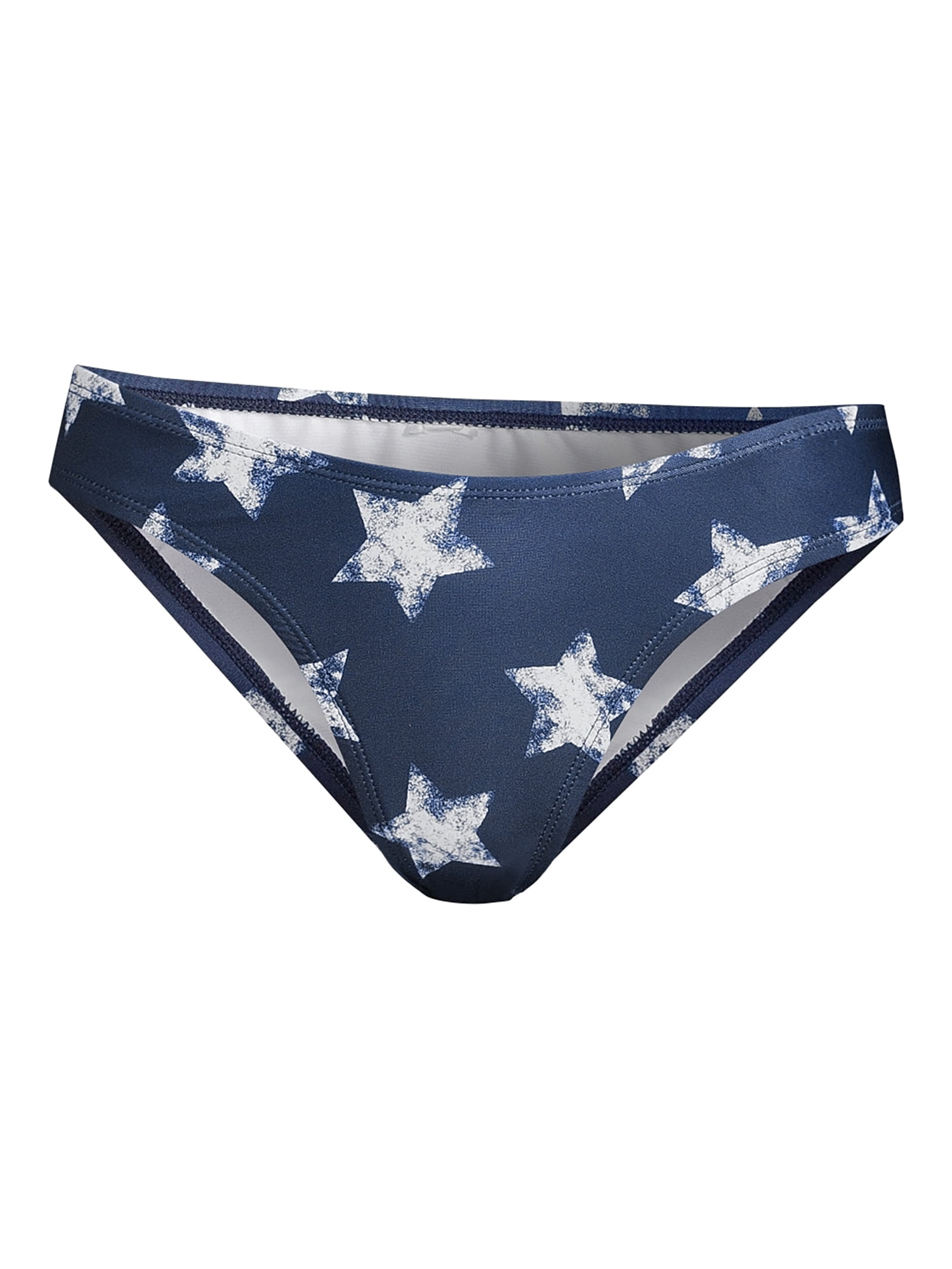 Social Angel Women's Print Scoop Bikini Swimsuit Bottom