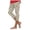 Light Green, variant on Capri Leggings for Women Cropped Pant Fashion Flower Print Capris Summer Elastic Waist Soft Stretchy Pants (Purple, L)