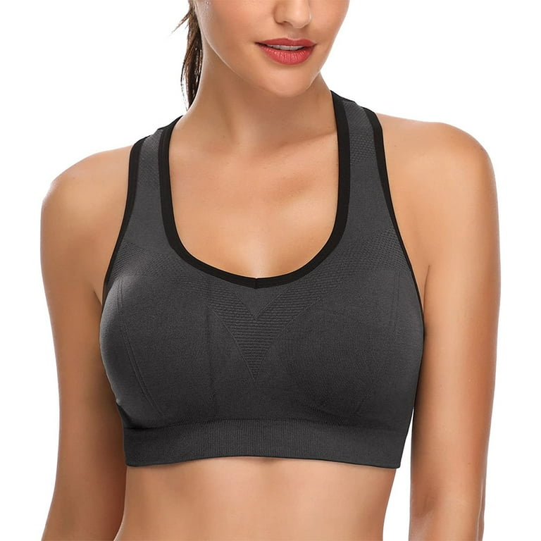 Cute Push Up Padded Strappy Sports Bras for Women Comfortable Bra