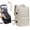 米白色+手动气泵, variant on A spacious travel rucksack featuring a vacuum compression system (with built-in air pump); sturdy and durable, it is ideal for business trips, hiking and camping. Designed for all genders.