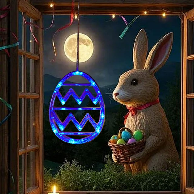 Ornement Décoratif Suspendu Œuf Phosphorescent de Pâques
