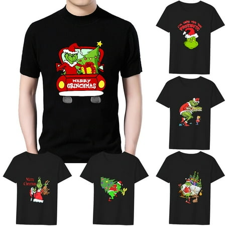 

MLFU Gr1nch Elf Youth Adult Short-Sleeve T-Shirt Summer Shirts For Men