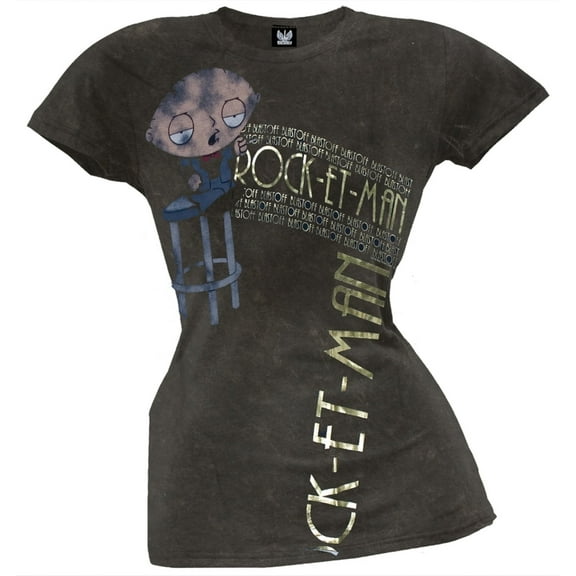 Family Guy - Rocketman Mineral Wash Juniors T-Shirt - Small