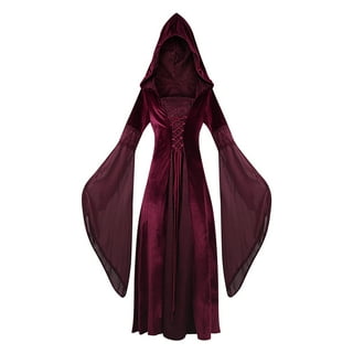 RQYYD Womens Long Sleeve Renaissance Dress Medieval Vintage