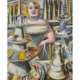 thumbnail image 2 of Paul Kleinschmidt 20x24 Black Ornate Framed Double Matted Museum Art Print Titled: Bardame (Barmoid) (1932), 2 of 5