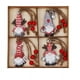 thumbnail image 2 of Adornos de madera para árbol de Navidad | Juego de 12 colgantes | Figuras de Papá Noel para decoración navideña | Diseños de personajes surtidos, 2 of 3