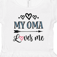 thumbnail image 4 of Inktastic My Oma Loves Me Grandchild Gift Girls Toddler Dress, 4 of 5