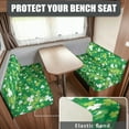 thumbnail image 2 of FOR U DESIGNS Green Shamrock Print 2 Pcs RV Dinette Cushion Covers Non-Slip Sofa Furniture Protector Comfortable 2 Seat Sofa Chair Cover Sofa Slipover for Travel Trailer Couch, 2 of 7