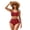 Bat Silhouette, variant on High Waisted Women High Waisted Bikini Sets for Beach Drawstring Retro Two Piece Bikini Bottom, Camo Pattern
